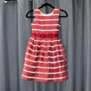 Girls Red & White Stripe Dress🚺